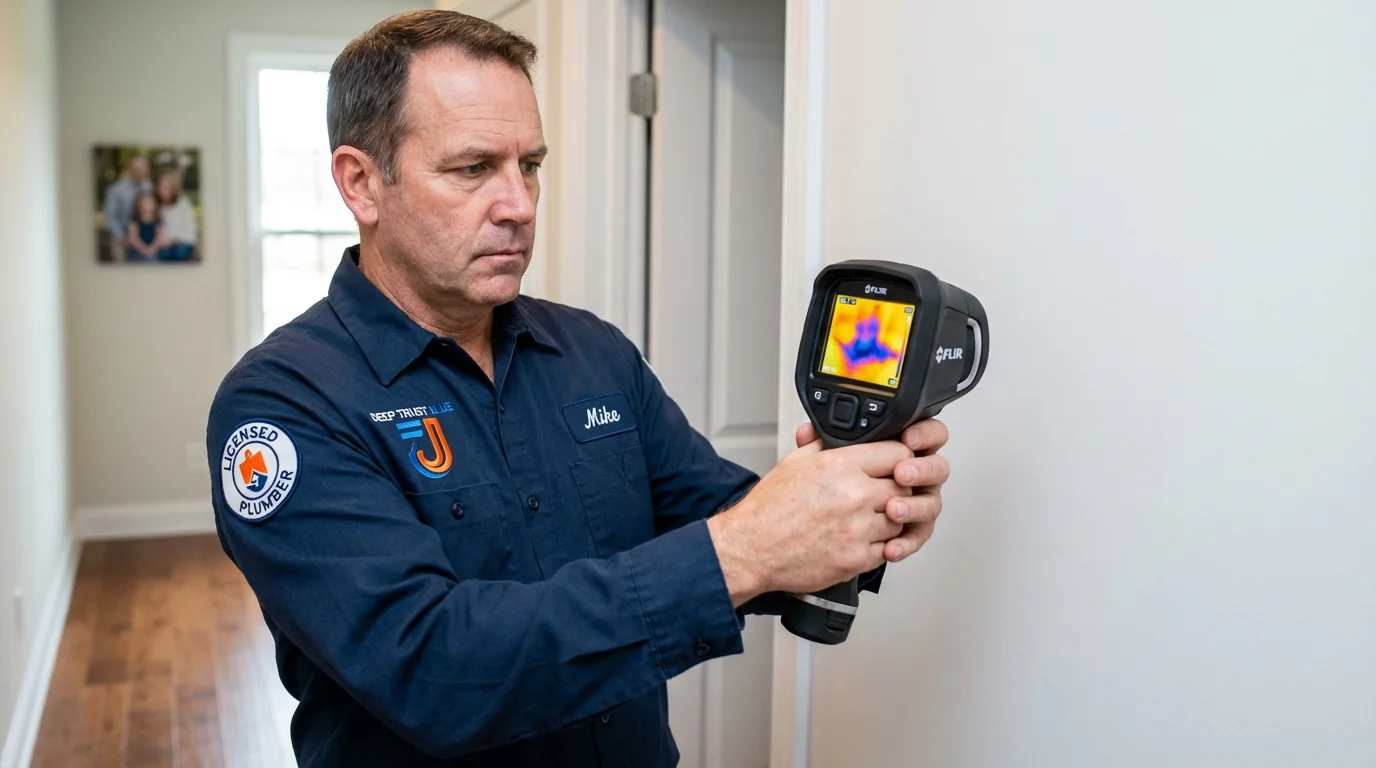 Thermal imaging leak detection by Johns Plumbing LLC in San Saba